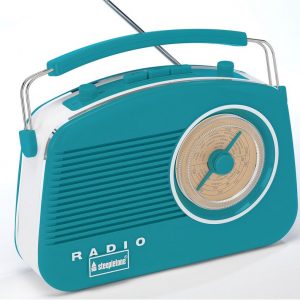 Steepletone Brighton Retro Radio with Bluetooth | Blue | BRIGHTONBEBT