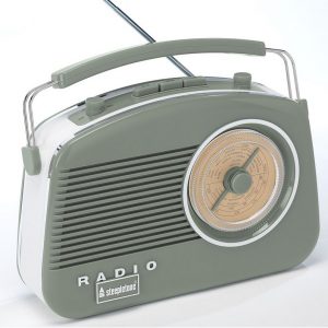 Steepletone Brighton Retro Radio with Bluetooth | Sage Green | BRIGHTONSGBT