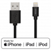 Deltaco 1Mtr Lightning Charging / Sync Lead - Black