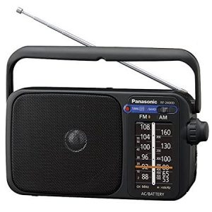 Panasonic RF-2400D Portable 2 Band Radio Black