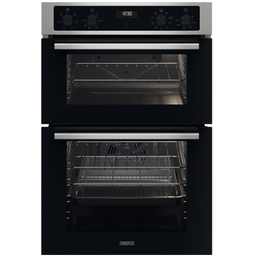 Zanussi Series 20 Built-in Double Oven | Stainless Steel | ZKCNA4X1