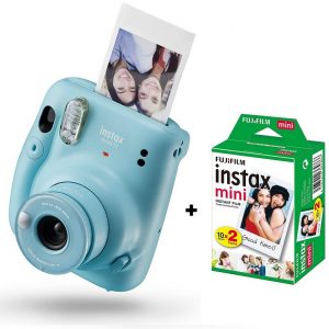 Instax Mini 11 Camera Kit with 20 Pk Film - Sky Blue