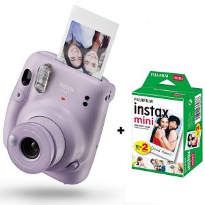 Instax Mini 11 Camera Kit with 20 Pk Film - Lilac Purple