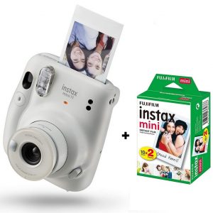 Instax Mini 11 Camera Kit with 20 Pk Film - Ice White