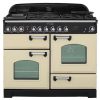 Rangemaster Classic Deluxe 110cm Dual Fuel Range Cooker | CDL110DFFCR/C | Cream