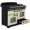 Rangemaster Classic Deluxe 110cm Dual Fuel Range Cooker | CDL110DFFCR/C | Cream