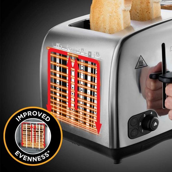 Russell Hobbs 4 Slice Toaster | Stainless Steel | 24094
