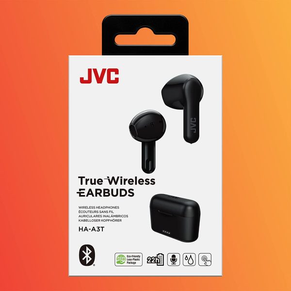 JVC HA-A3T True Wireless Bluetooth Earpods | Black | HAA3TBU
