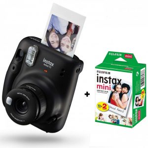 Instax Mini 11 Camera Kit with 20Pk Film | Charcoal Grey
