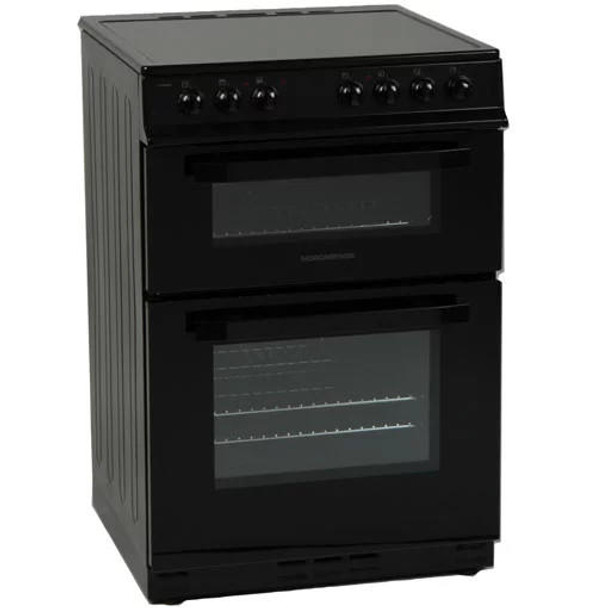 Nordmende 60cm Black Freestanding Electric Cooker | CTEC62BK This black Nordmende electric cooker comes with a large 56 litre main oven, along with a 35 litre top oven. It's also received an A energy rating and coated with an easy clean enamel. Key Features: Electric Twin Cavity Fan in Main Oven 58 Litre Main Oven Capacity 35 Litre Top Cavity Capacity Ceramic Hob - Four Zones Residual Heat Indicators Easy to Clean Enamel Mechanical Timer