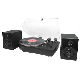 Steepletone Camden Turntable with Speakers & Bluetooth Black 1