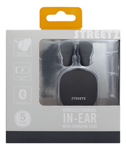 Streetz True Wireless Ear Buds Black TWS1108 1