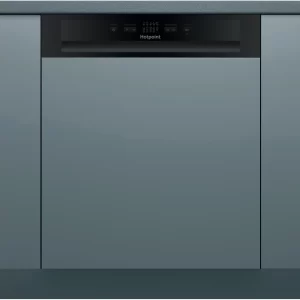 Hotpoint Semi Integrated Dishwasher | Black | HBC2B19