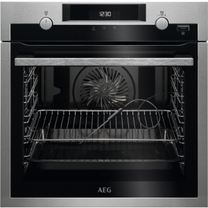 AEG Built-in Electric Single Oven Stainless Steel Steambake BPE556060M 1