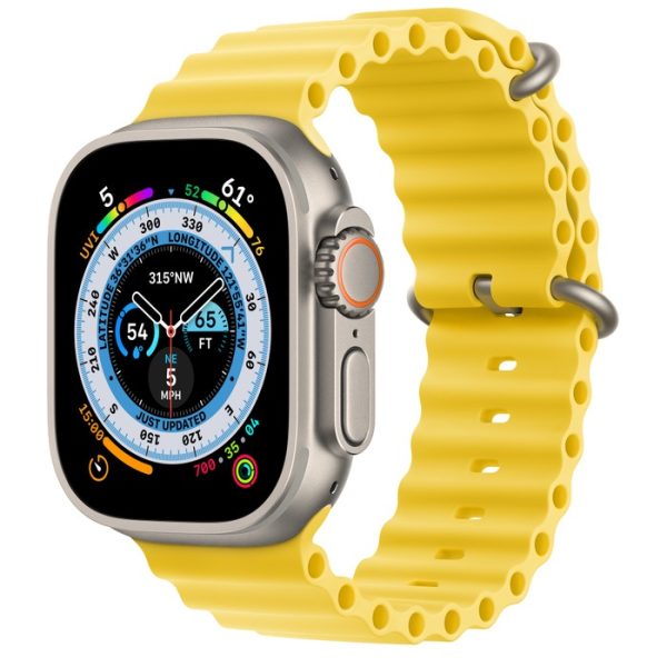 Apple Watch Ultra 49mm Titanium Case Yellow Ocean Band MNHG3B-A 1
