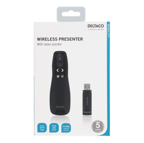 Deltaco Wireless Presenter & Laser Pointer WP001 1