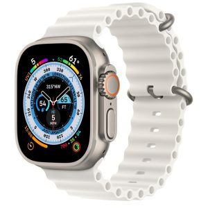 Apple Watch Ultra | 49mm | Titanium Case | White Ocean Band