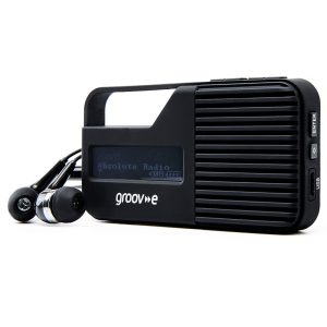 Groov-e Portable Pocket Radio Black GVDR01 1