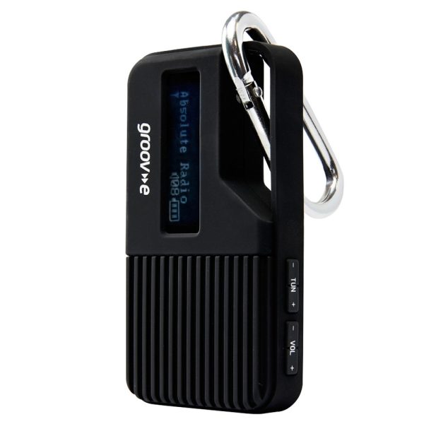 Groov-e Portable Pocket Radio Black GVDR01 1