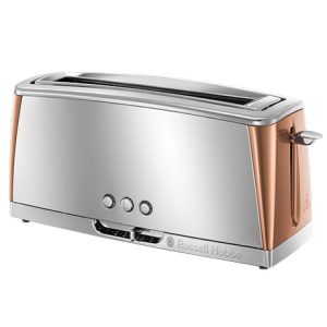 Russell Hobbs Luna Toaster 2 Slice Copper Long Slot 1