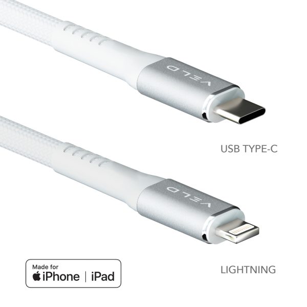 Veld Super-Fast Charge Lead USB-C to Lightning 1Mtr VCL1 1