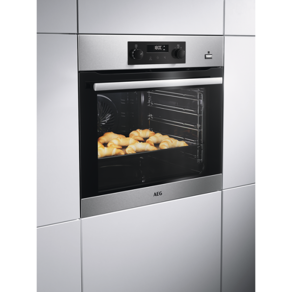 AEG Built-in Electric Oven Steambake Stainless Steel Pyrolytic BPS355060M 1