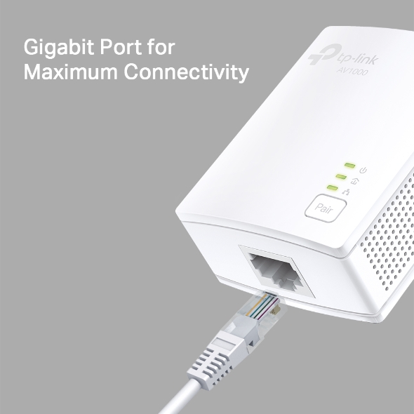 TP Link AV1000 Powerline Kit | No WiFi | Gigabit | PA7017KIT