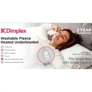 Dimplex Washable Fleece Heated Underblanket | Single | DFB2001