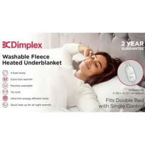 Dimplex Washable Fleece Heated Underblanket | Double | DFB2002