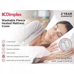 Dimplex Washable Fleece Heated Mattress Cover | King | Dual Control | DMC3003