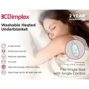 Dimplex Washable Heated Underblanket | Single | DUB1001