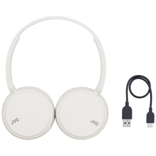 JVC On-ear Bluetooth Headphones White HA-S36WW 1