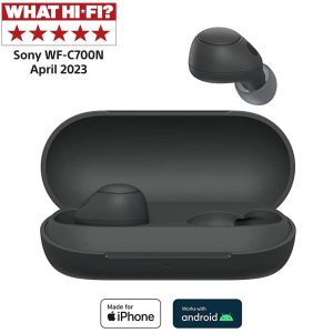 Sony Noise Cancelling Bluetooth Earbuds Black WFC700NBCE7 1