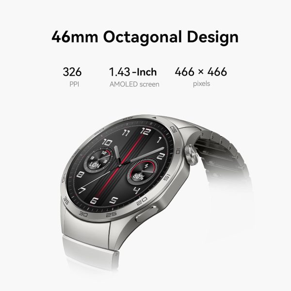 Huawei GT 4 Smartwatch 46mm Silver & Brown 55020BGW 1
