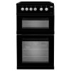 Beko 50cm Electric Cooker | Ceramic Hob | Double Oven | Black | KDVC563AK