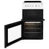 Beko 50cm Electric Cooker Ceramic Hob Double Oven White KDVC563AW 1