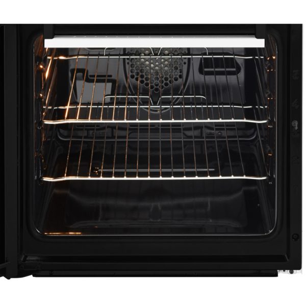 Beko 50cm Electric Cooker Solid Hob White KD533AW 1