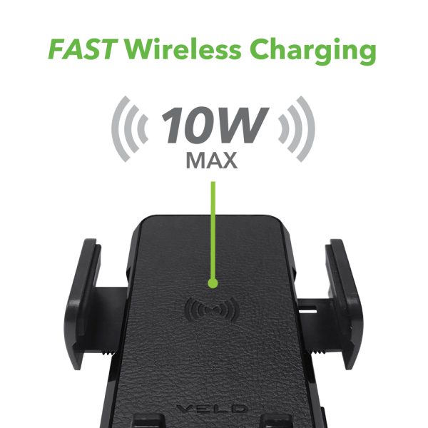 Veld In-Car Fast Wireless Qi Charger 10W VWC10ZB 1