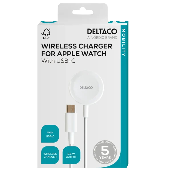 Deltaco Apple Watch Charger | AWC-101