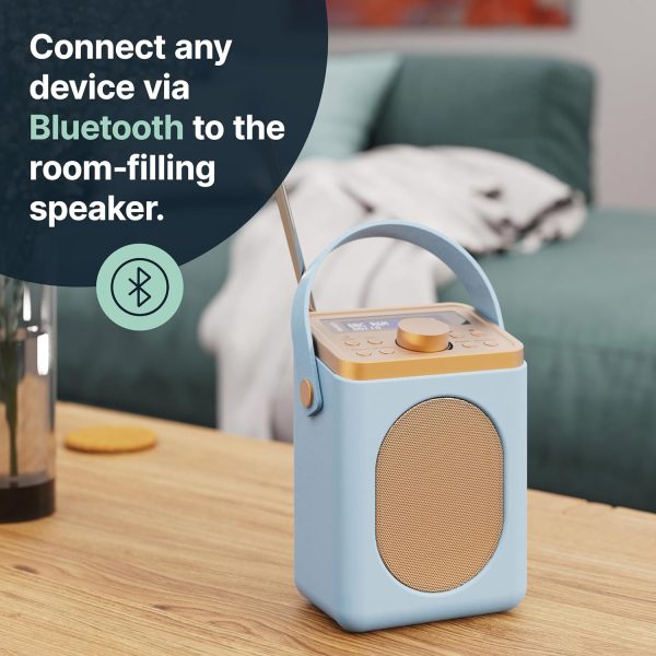 Majority Little Shelford Portable Radio with Bluetooth Duck Egg Blue LSHDABDUKUK 1