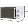 Russell Hobbs 17L 700W Microwave White RHM1731 1