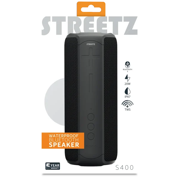Streetz S400 Waterproof Bluetooth Speaker CM767 1
