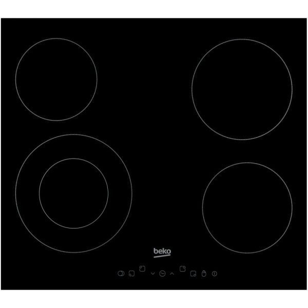 Beko 60cm Ceramic Hob 4 Zone HIC64402T 1