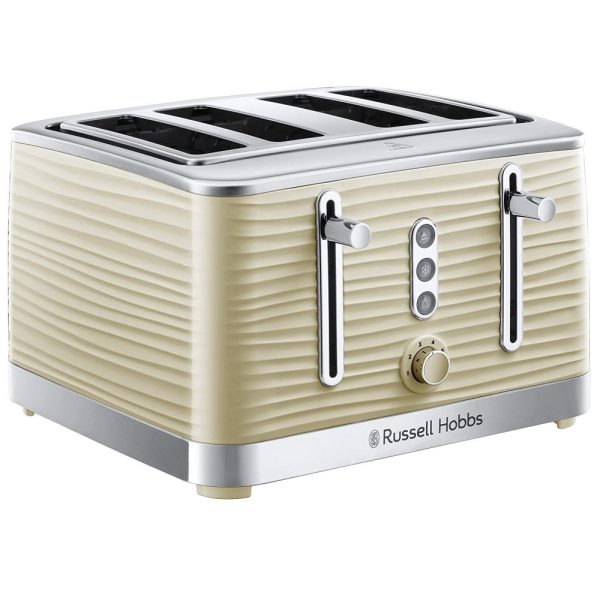 Russell Hobbs Inspire 4 Slice Toaster | Cream | 24384