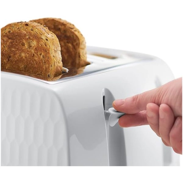 Russell Hobbs Honeycomb 4 Slice Toaster | White | 26070