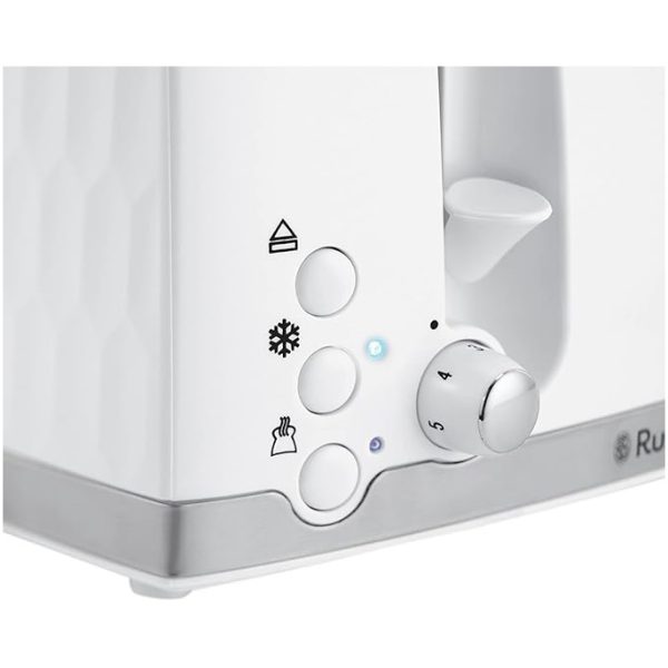 Russell Hobbs Honeycomb 4 Slice Toaster | White | 26070