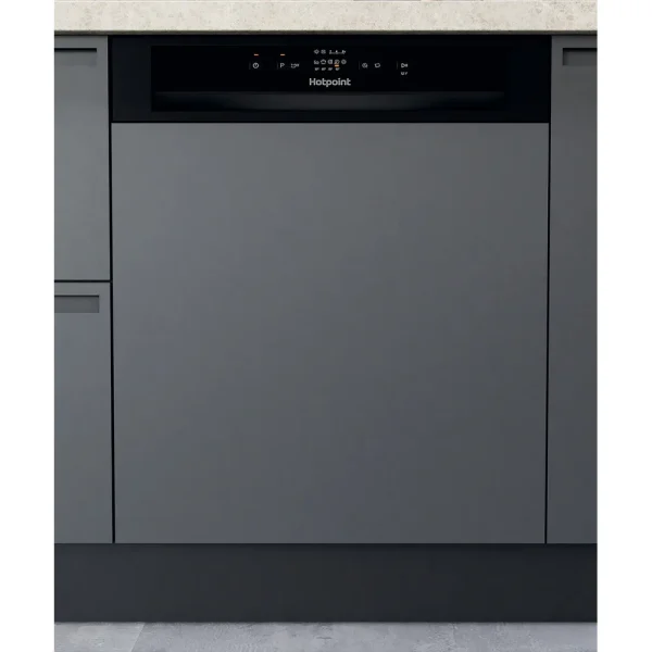 Hotpoint Semi Integrated Dishwasher | Black | H3BL626B