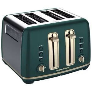 Morphy Richards Ascend Toaster | 4 Slice | Green & Soft Gold | 244020