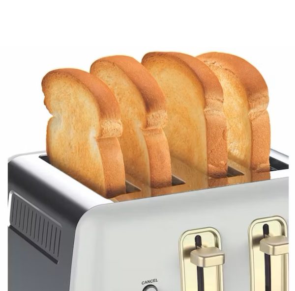 Morphy Richards Ascend Toaster | 4 Slice | Grey & Soft Gold | 244021