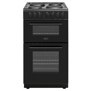 Belling 50cm Electric Cooker | Double Oven | Black | BFSE51DOBK